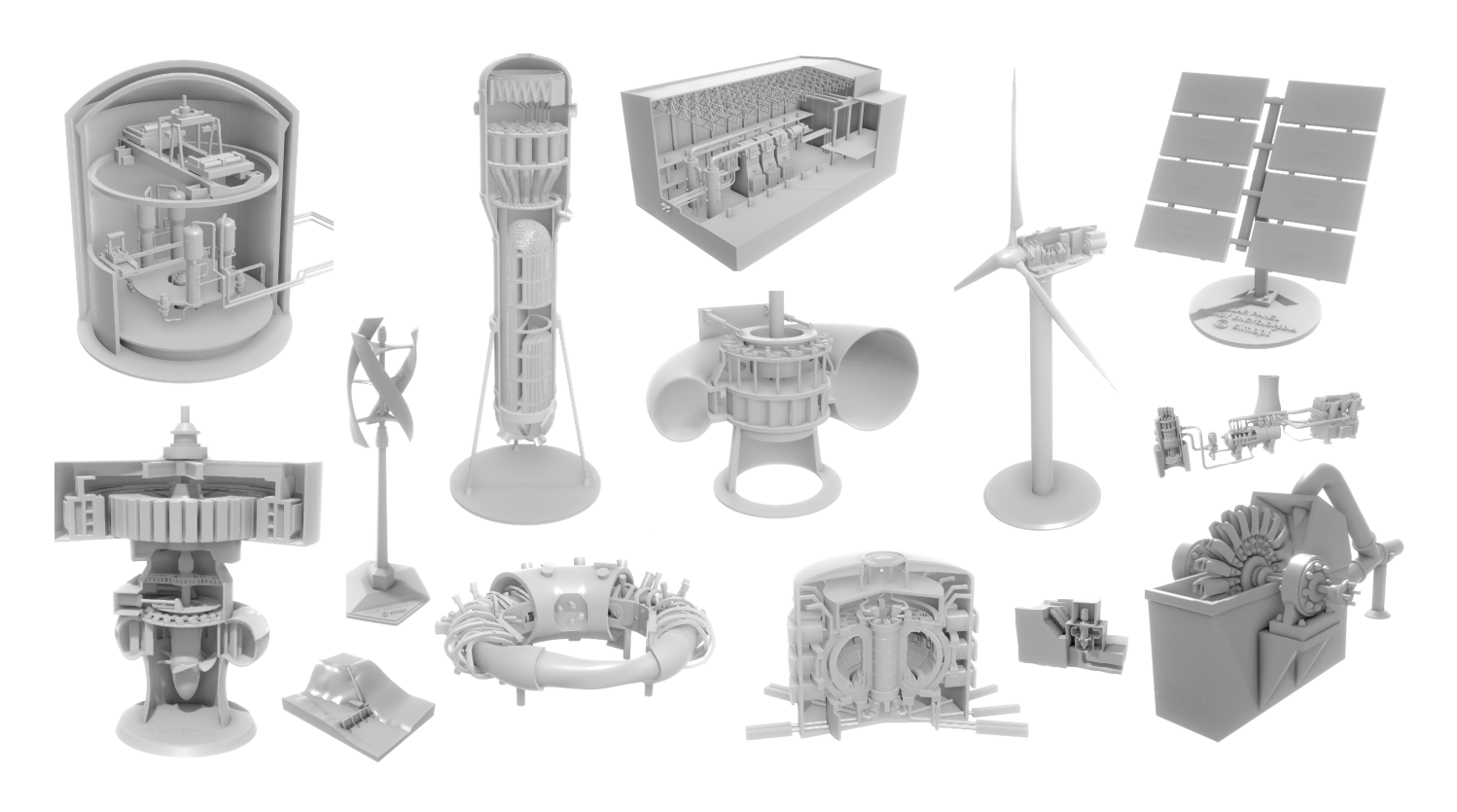 Ukázky 3D modelů pro tisk
